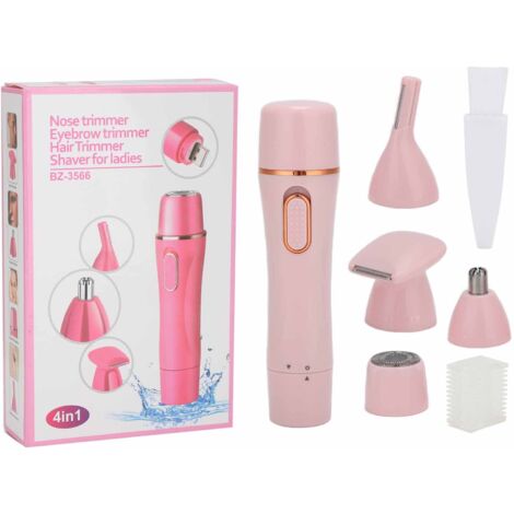Rasoir Électrique 4 en 1 pour Épilation Faciale Sourcils - Sans Douleur USB