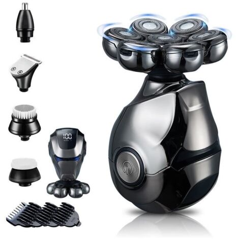 Rasoir électrique 7 en 1 rechargeable pour homme avec écran LCD - BSTRE