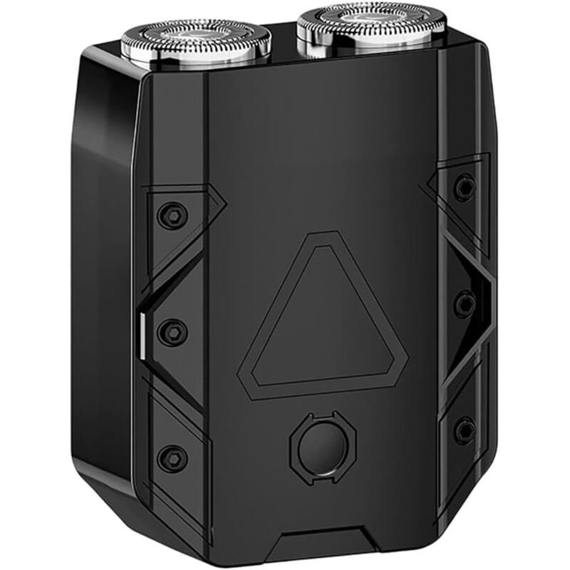Rasoir électrique à double tête pour homme, mini rasoir rechargeable USB avec design imperméable et lavable, tondeuse portable de poche pour voyage
