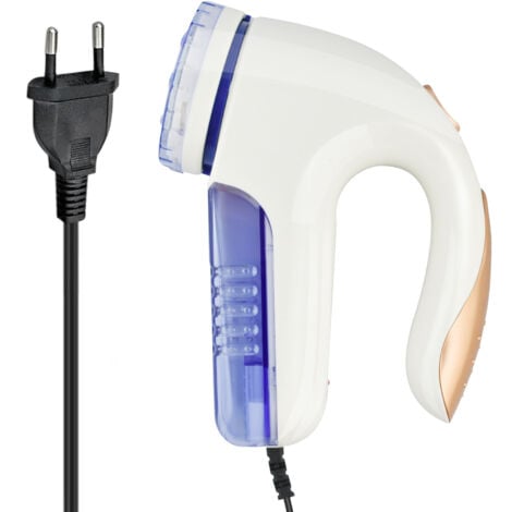 DECDEAL Rasoir électrique anti-peluches, rasoir portable pour pilules en tissu et défuzzer efficace avec lame en acier inoxydable remplaçable pour vêtements, meubles, canapés, rideaux (prise UE) 220 V