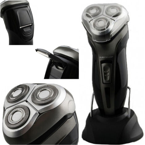 Rasoir électrique Homme 3 Têtes Rechargeable Tondeuse Barbe Moustache Favoris
