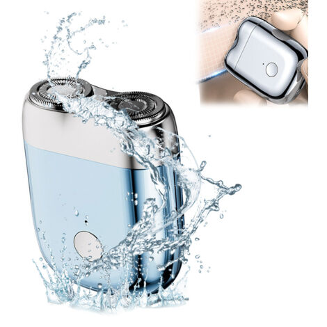 Rasoir électrique portable USB pour hommes, imperméable, utilisable à sec ou sous l'eau - Idéal pour les voyages ou à la maison