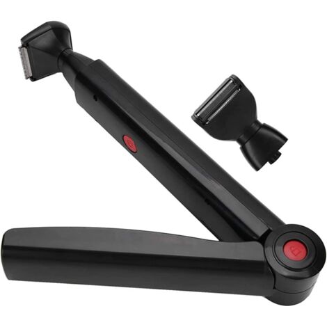 Rasoir électrique pour le dos, portable, rechargeable par USB, avec long manche, pour l'épilation du dos, tondeuse corporelle pliable, rasoir pour le dos pour homme