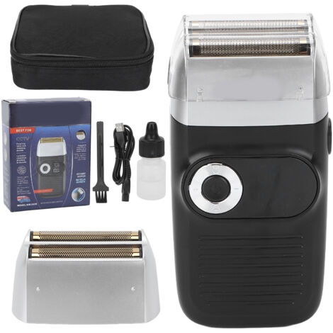Rasoir Électrique USB Rechargeable pour Homme - Tondeuse Barbe et Tête avec Écran LCD et Double Lame