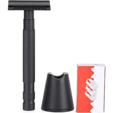 Rasoir manuel en acier inoxydable pour barbe - Outil de toilettage portable pour le visage
