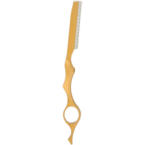 Rasoir Professionnel pour Texturisation et Découpe des Cheveux - Finition Précise - Doré