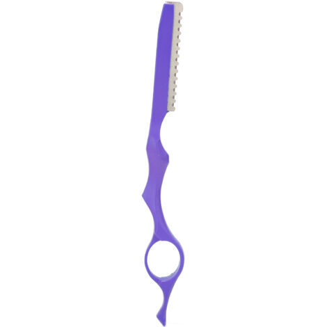 Rasoir Professionnel pour Texturiser et Éclaircir les Cheveux - Couteau de Styliste Violet