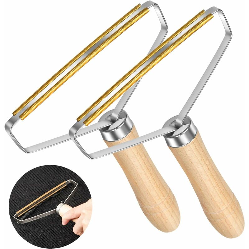Rasoirs Anti-Bouloches, Brosse Anti Poils Chien Chat Animaux, Brosse Manuel Anti Poil Lot, Portable Lint Remover pour Manteau Tissé Pull Tapis