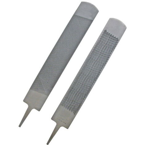 Raspa 60 mm più manico in plastica: Raspa 60 mm 14" Bassoli con un lato lima tipo classico ed un lato raspa