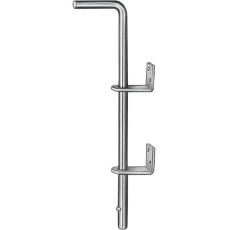 Raspador de fondo L400xS16mm STA azul galvanizado VORMANN