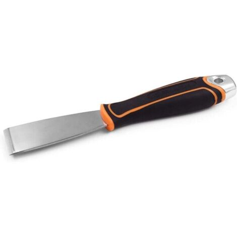 Raspador de pintura KZQ de 3,8 cm, acero inoxidable, herramienta para quitar paneles de yeso, con empuñadura ergonómica de goma
