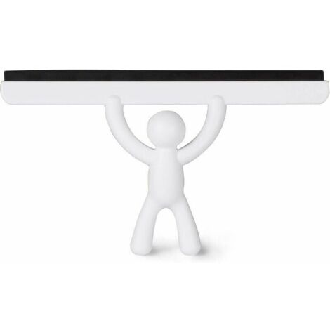 Raspador de vidrio para ducha blanco, tamaño 26,7 x 15,9 x 5,1 cm, raspador de espejo, raspador de vidrio de mesa, raspador de limpieza del hogar
