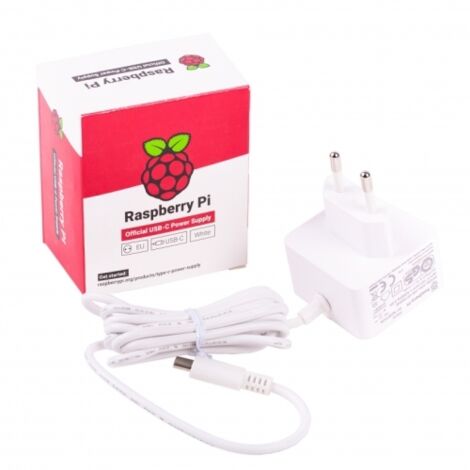 Raspberry Alimentation officielle pour pi 4 - usb-c - 5v - 3a - 15w - white
