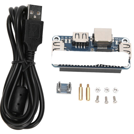 Raspberry Pi Erweiterungsplatine mit 3 USB-Anschlüssen und Hub für Pi 4B/Zero W - Elektronisches Bauteil