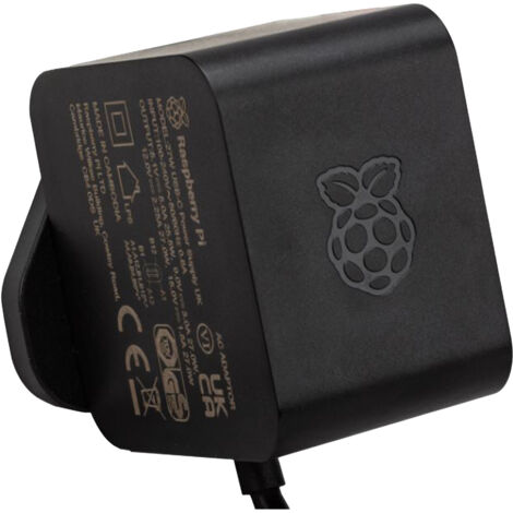 RASPBERRY PI Netzteil, USB-C, 27 W, schwarz