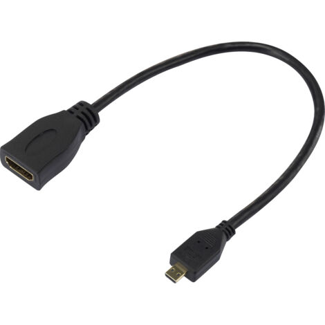 Raspberry Pi® SC0726 HDMI-Adapter Raspberry Pi [1x HDMI-Stecker C Mini - 1x HDMI-Buchse] 10 cm Weiß