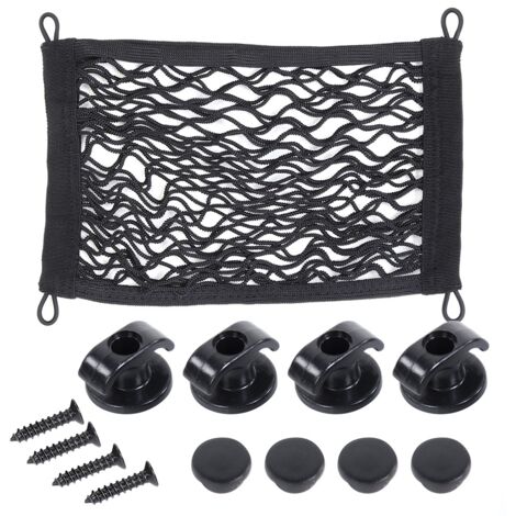 RASTKY Filet de Rangement élastique Universel pour Bagages Latéraux de Voiture – Idéal pour Sécuriser Les Objets en Vrac et Maximiser l'espace dans Votre Véhicule – Installation et Conception.