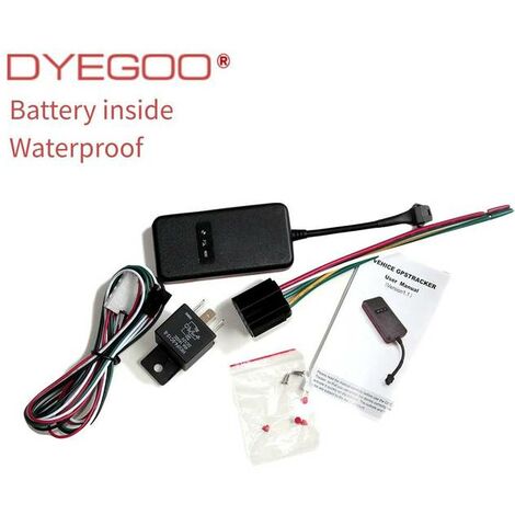 Rastreador de vehículos preciso, manual de detección de encendido acc gt06, botón de pánico, gps, coche, scooter, rastreador gps, gran oferta,relay battery