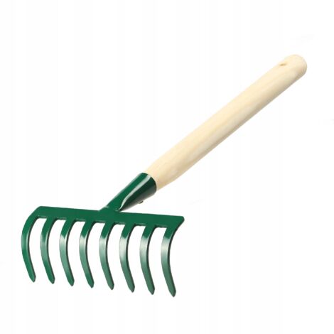 Rastrelli KADAX Rastrello da giardino piccolo a 8 denti con manico