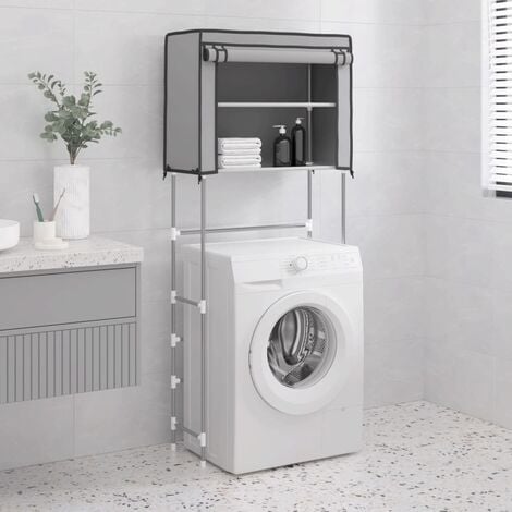 LENA - Mobile per lavatrice in stile moderno - 64x180x30 - 2 ante+4 ripiani