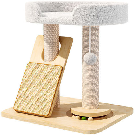 Rastrelliera per gatti da 48 cm con piattaforma girevole