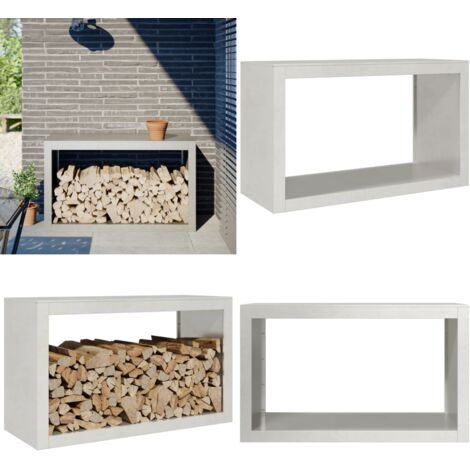 Rastrelliera per Legna da Ardere 100x40x60 cm in Acciaio Inox - Rastrelliera per legna da ardere - Legna da ardere