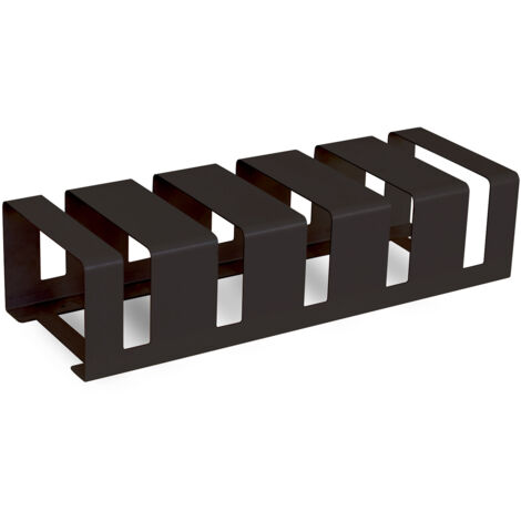 Rastrelliera Portabici 5 Posti 106x38x24 cm in Metallo Verniciato Nero Antracite