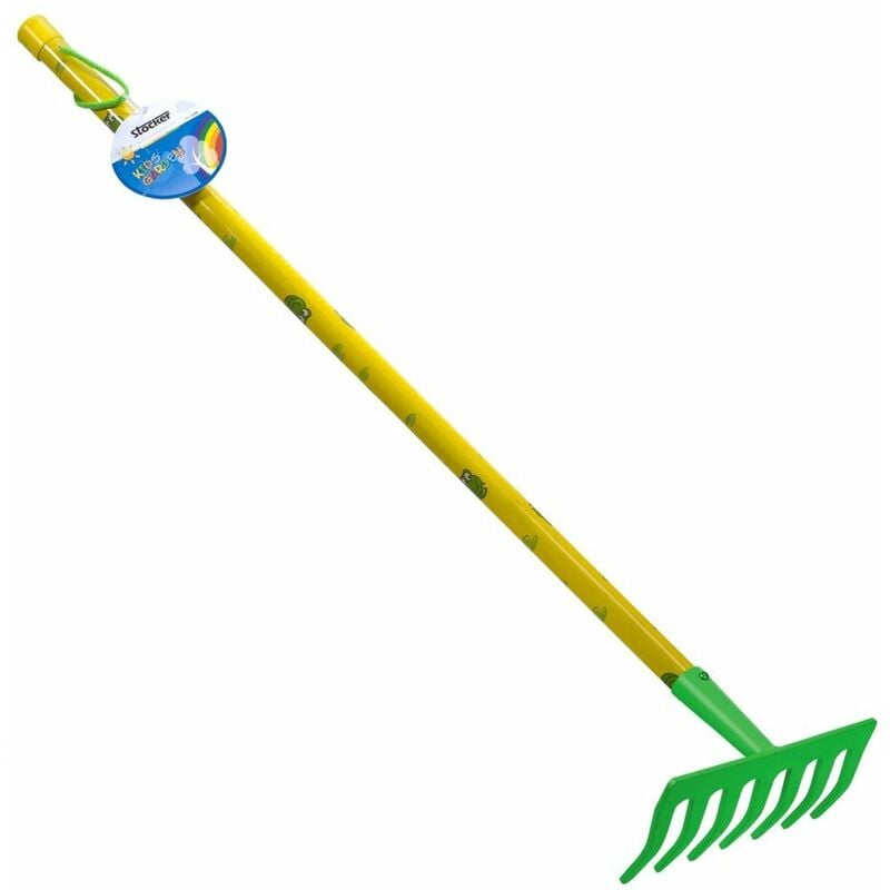 Stocker - Rastrello 78 cm 7 denti colore verde kids garden