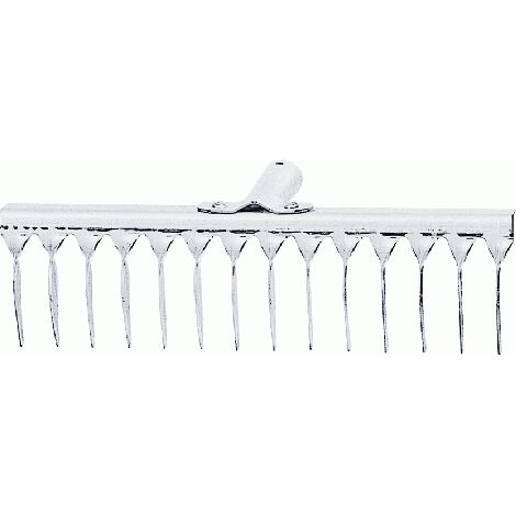 Rastrello Aeratore 14 Denti - In Acciaio Zincato, Per Prato E Giardino - Foto 2