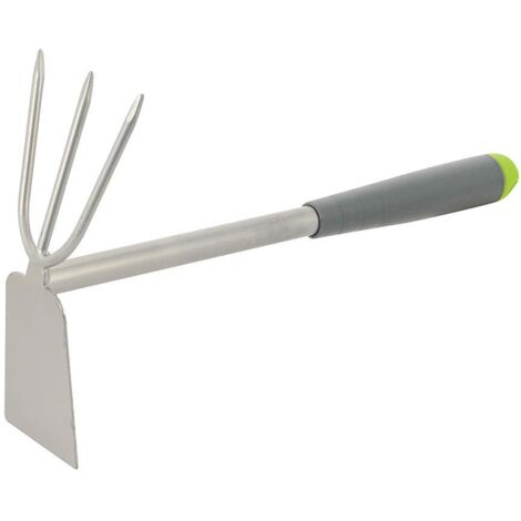 Rastrello coltivatore a zappa manuale 300 mm Silverline in acciaio verniciato