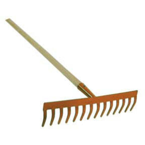 Rastrello Con Manico - 12 denti - manico legno cm.130