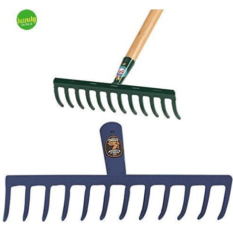 Rastrello con manico giardino 12 denti
