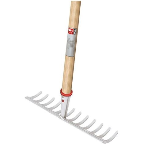 Rastrello da giardino professionale IDEAL con manico lungo