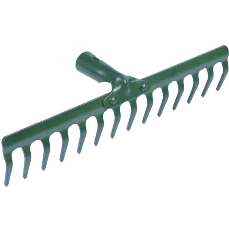 Rastrello in metallo rivettato polacco con 14 denti