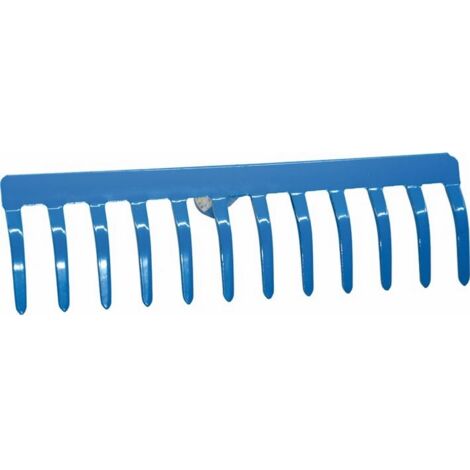 Rastrello Senza Manico Tipo Pesante 12 Denti in Acciaio Stampato Papillon