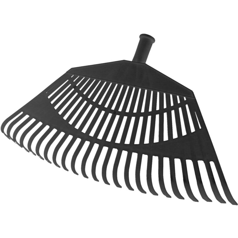 

Rastrillo jardin plastico trapezoidal color negro 32 dientes