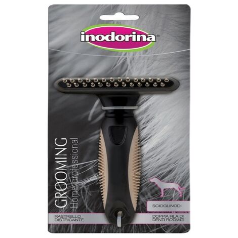 Rastrillo para Perros Inodorina Negro Plástico