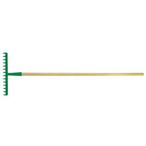 Rastrillo universal con mango, 20 dientes, ideal para jardinería y limpieza de suelos, fabricado en materiales resistentes, diseño ergonómico, duradero, ligero y fácil de usar.