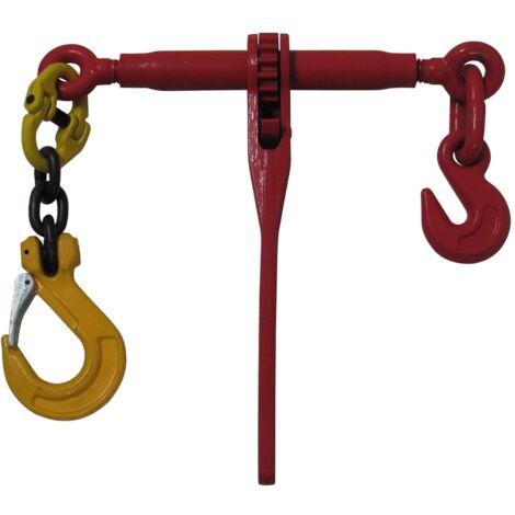 Ratchet Chain Loadbinder Kit 13MM - Clevis Hook & 3 Chain Links (Lashing Tie Down)
