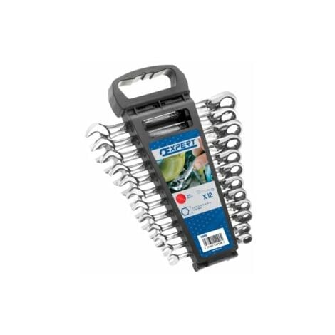 Ratchet Combination Spanner Set, 12 Piece