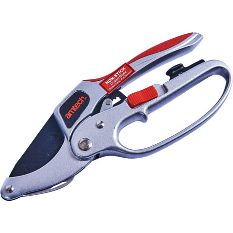 Ratchet Pruner Shears 4 in 1 Secateurs Hedge Garden Pruning Non Stick U0485