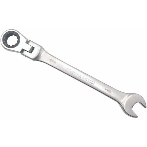 18mm SILVERLINE 656621 POLISHED FLEXIBLE HEAD RATCHET SPANNER Combination Wrench 