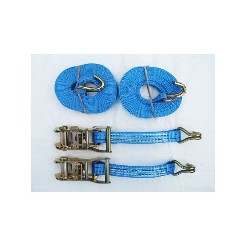Securefix Direct - Ratchet Straps 35MM 6M 2T X2 (Tie Down Cargo Heavy Duty Truck Lorry Lashing Claw Hook)