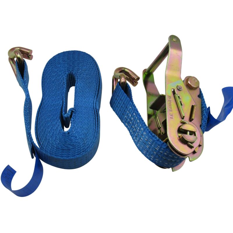 Securefix Direct - Ratchet Tie Down Strap 35MM 3T 6M X1 (Heavy Duty Cargo Trailer Lashing Ton j Hook)