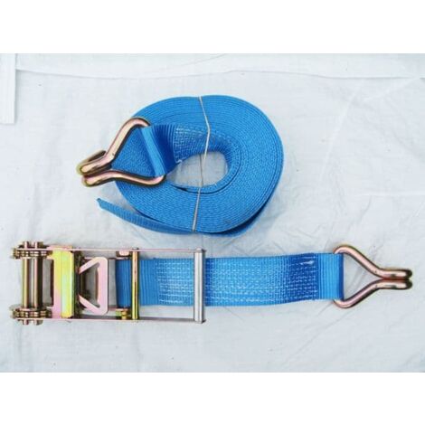 Ratchet Tie Down Strap 75MM 10T 15M X1 (Heavy Duty Lashing Ton Claw J Hook)