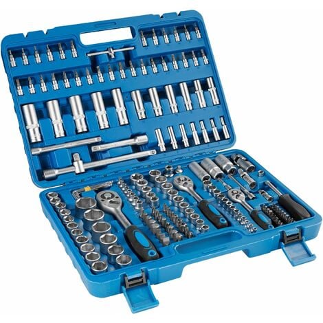 Ratchet with socket set 171 PCs. - socket wrench, adjustable wrench, ratchet set