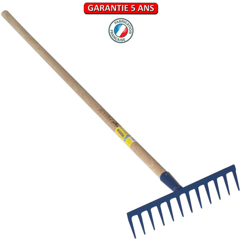 Outils Perrin - Râteau 12 dents droites emmanché 1,65m