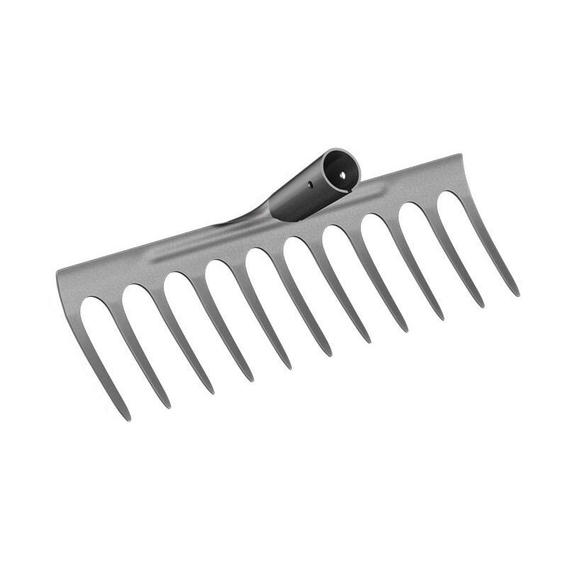 Largeight - Râteau à Chaume Robuste à pour Pelouse Outil De Jardinage en Matériau Robuste Râteau Dextérieur pour Un Ameublissement Efficace du Sol,11