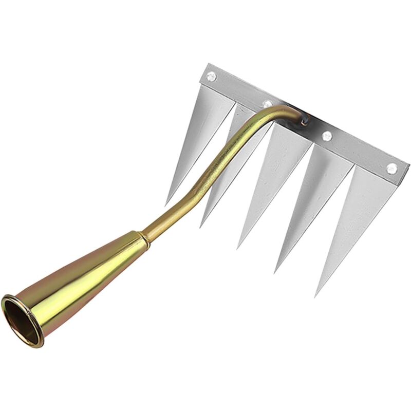 Choyclit - Râteau à Désherbage pour Jardin,Outils de Désherbage pour Jardinage,Désherbeur Manuel Multifonction pour Nivellement et - Outil de Jardin