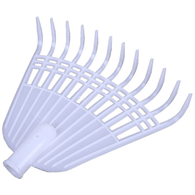 Râteau à feuilles avec 12 dents en plastique agricole pour gazon et plantation de fleurs